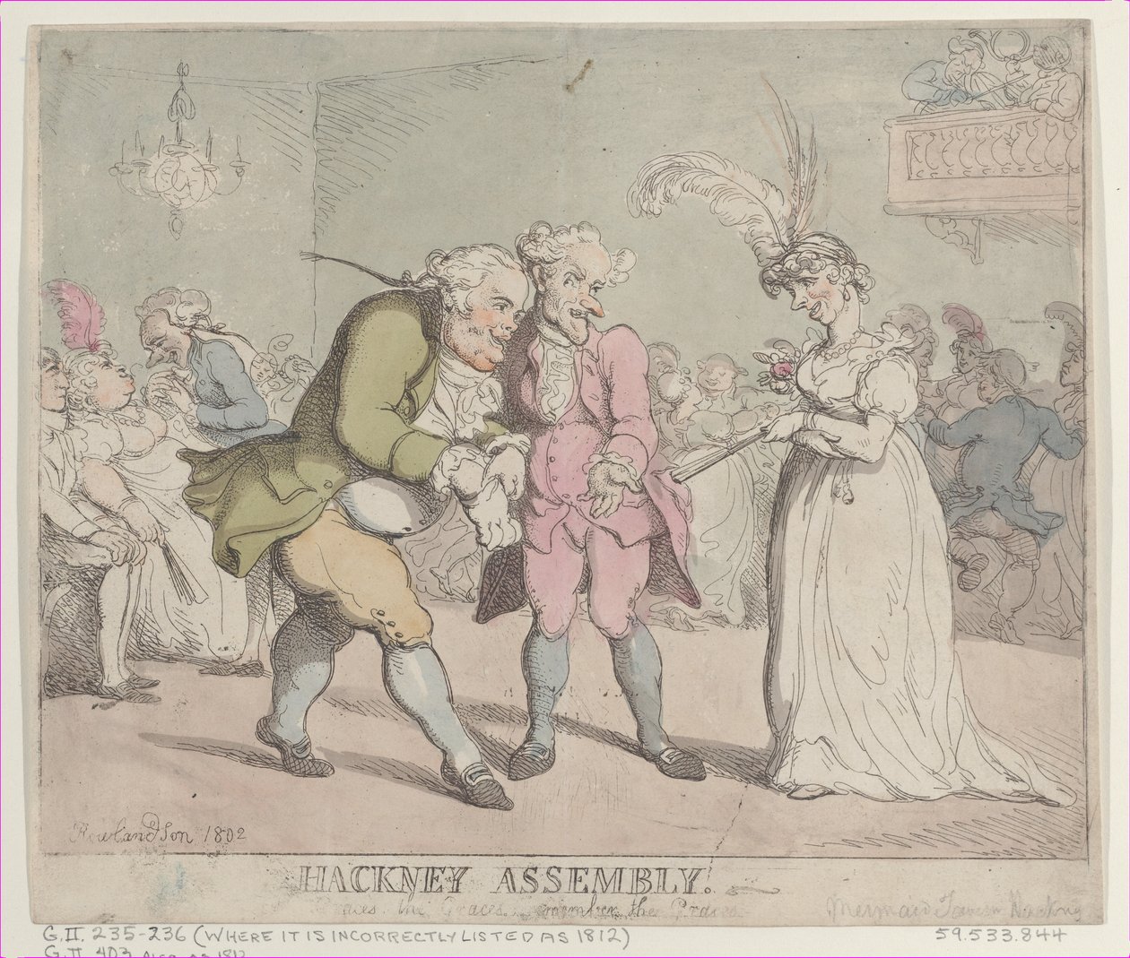 हैकनी असेंबली, 1802., 1802। द्वारा थॉमस रोलैंड्सन