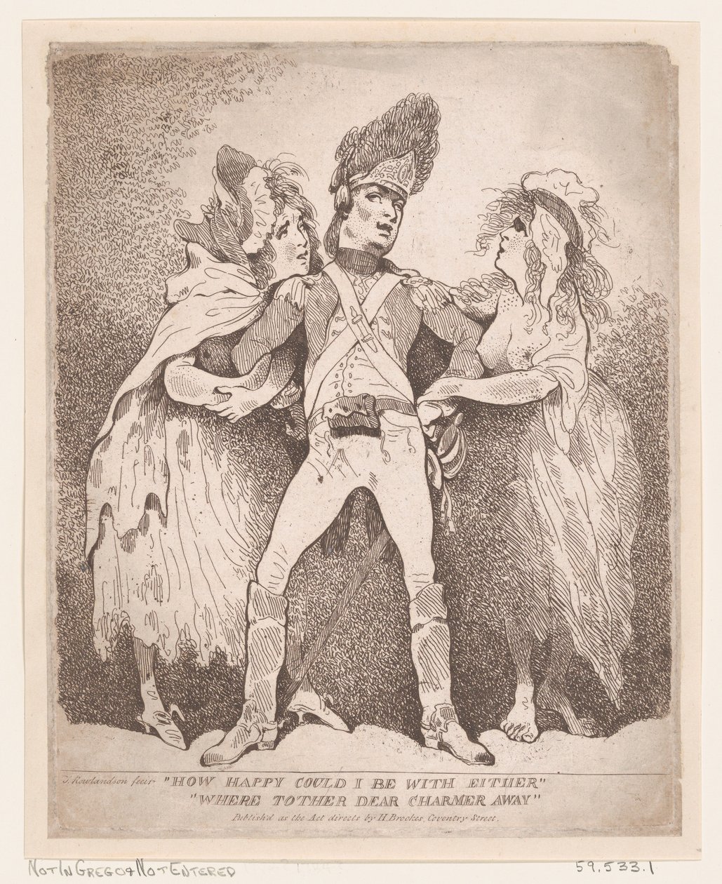 हाउ हैप्पी आई बी एइवर, वर टी'अदर डियर चार्मर अवे, [1784], [1784]। द्वारा थॉमस रोलैंड्सन