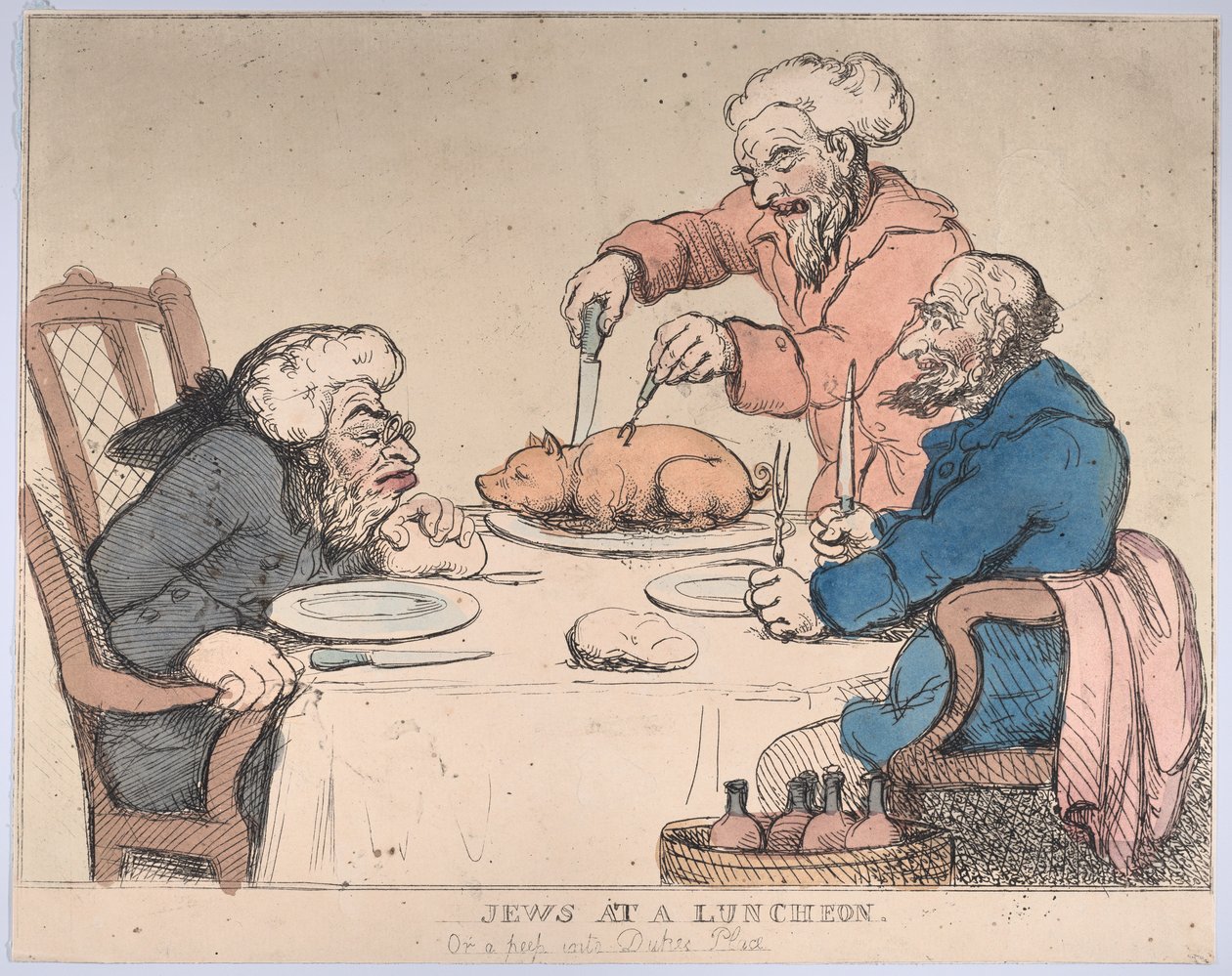 लंच पर यहूदी, 1794., 1794। द्वारा थॉमस रोलैंड्सन