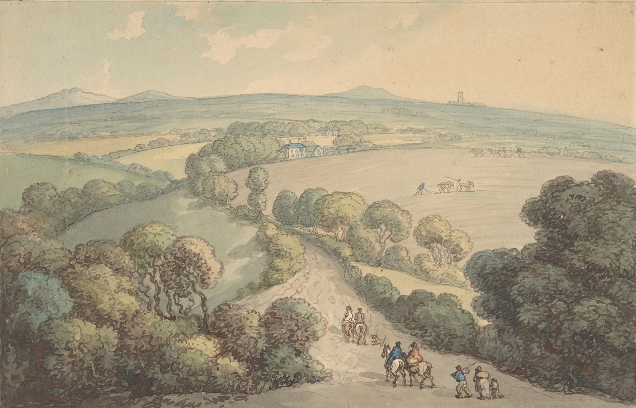 लैंडस्केप, 1780-1827। द्वारा थॉमस रोलैंड्सन
