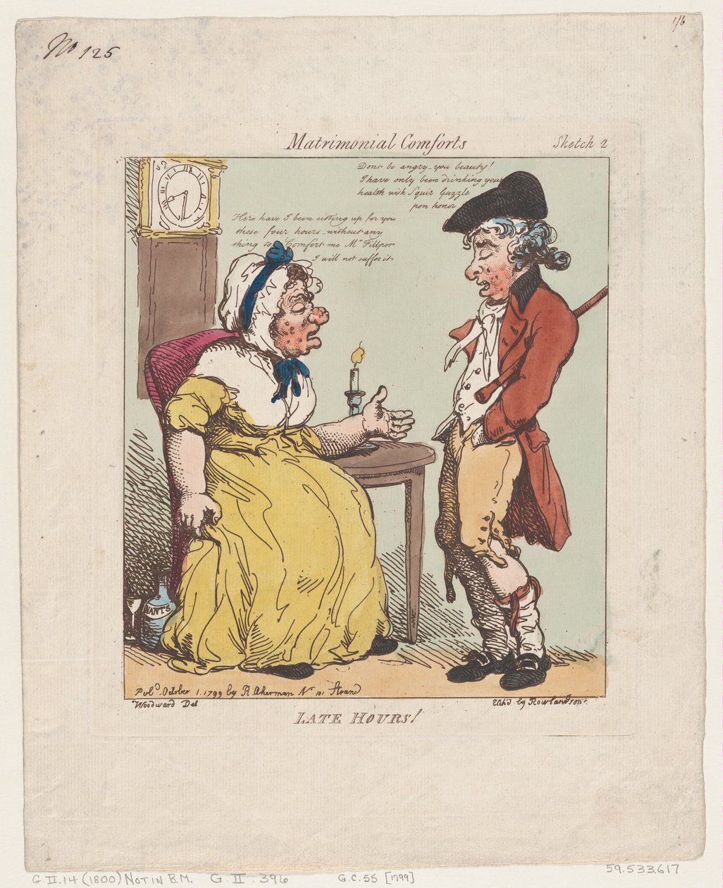 लेट ऑवर्स!, 1 अक्टूबर, 1799।, 1 अक्टूबर, 1799। द्वारा थॉमस रोलैंड्सन