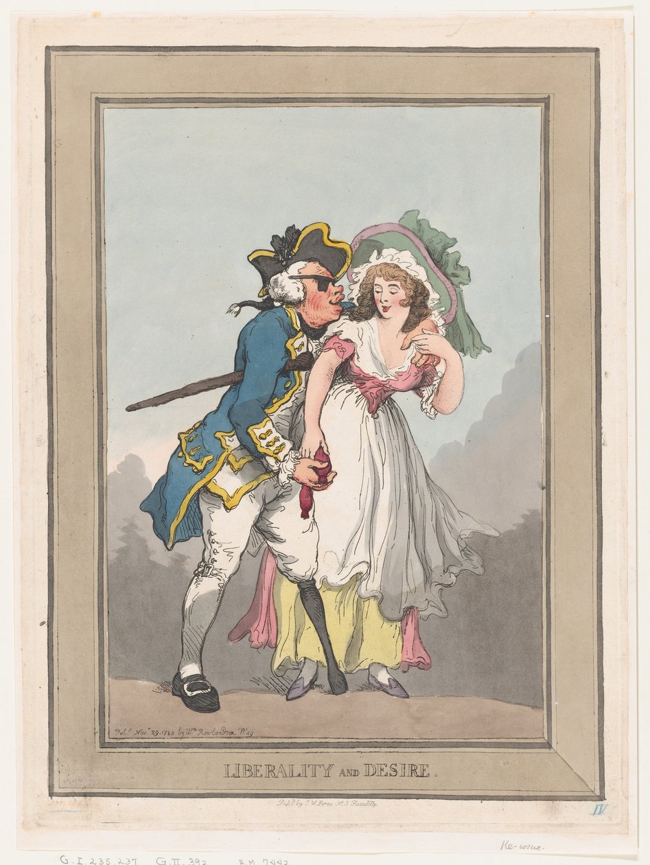 लिबरलिटी एंड डिज़ायर, 29 नवंबर, 1788., 29 नवंबर, 1788। द्वारा थॉमस रोलैंड्सन
