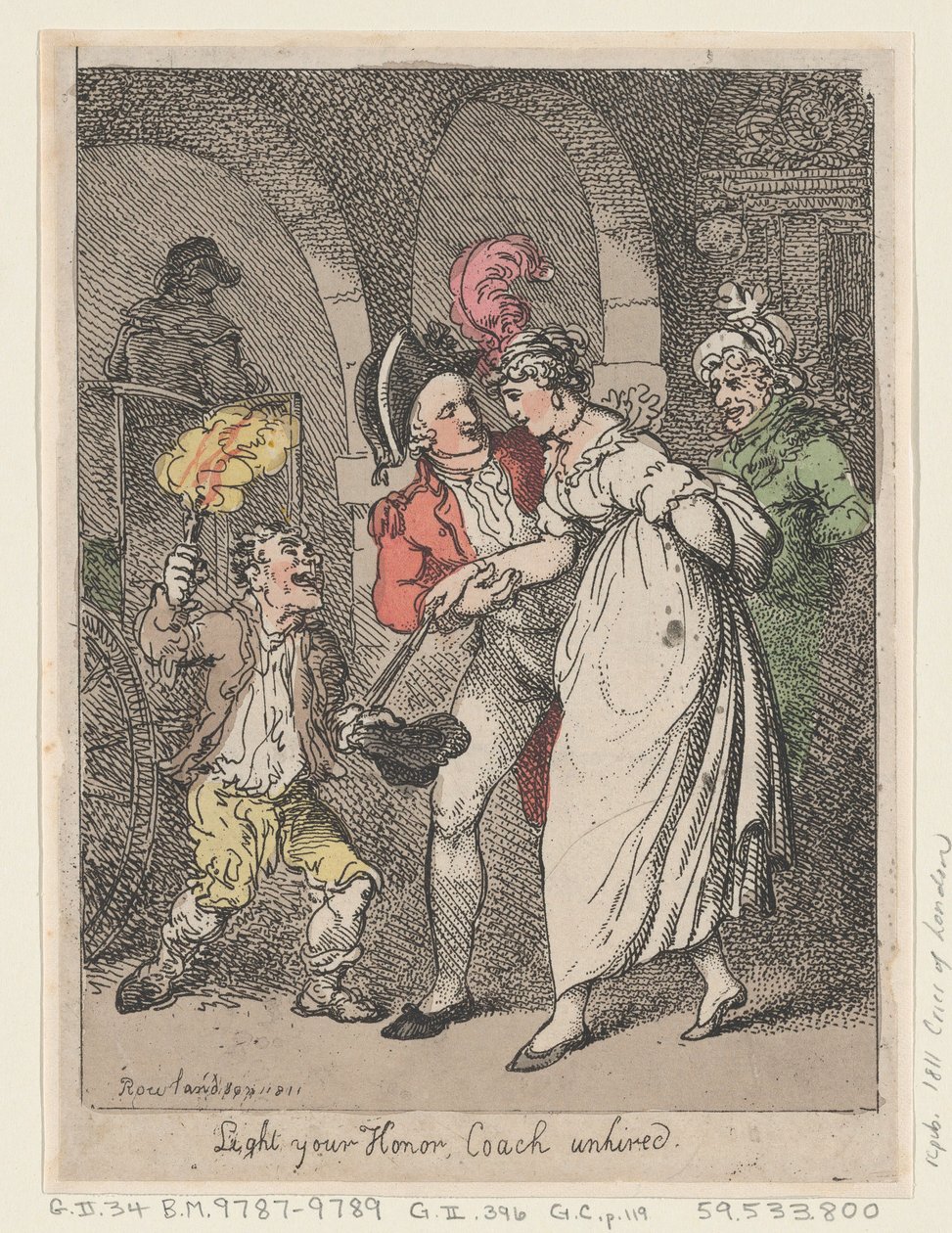लाइट योर ऑनर, कोच बिना किराए के, 1811., 1811। द्वारा थॉमस रोलैंड्सन