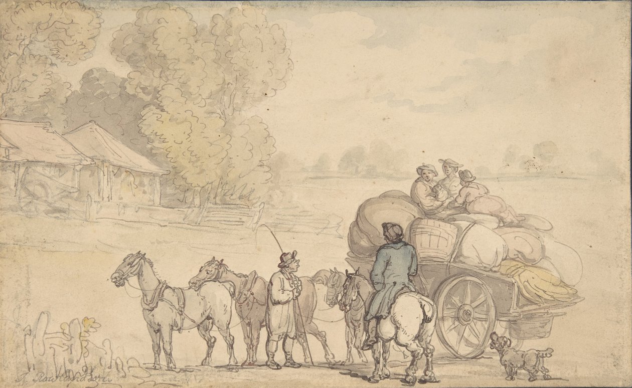 प्रवासी, 1780-1827। द्वारा थॉमस रोलैंड्सन