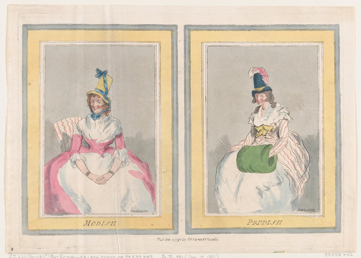 मोडिश एंड प्रूडिश, 1 दिसंबर, 1791., 1 दिसंबर, 1791। द्वारा थॉमस रोलैंड्सन