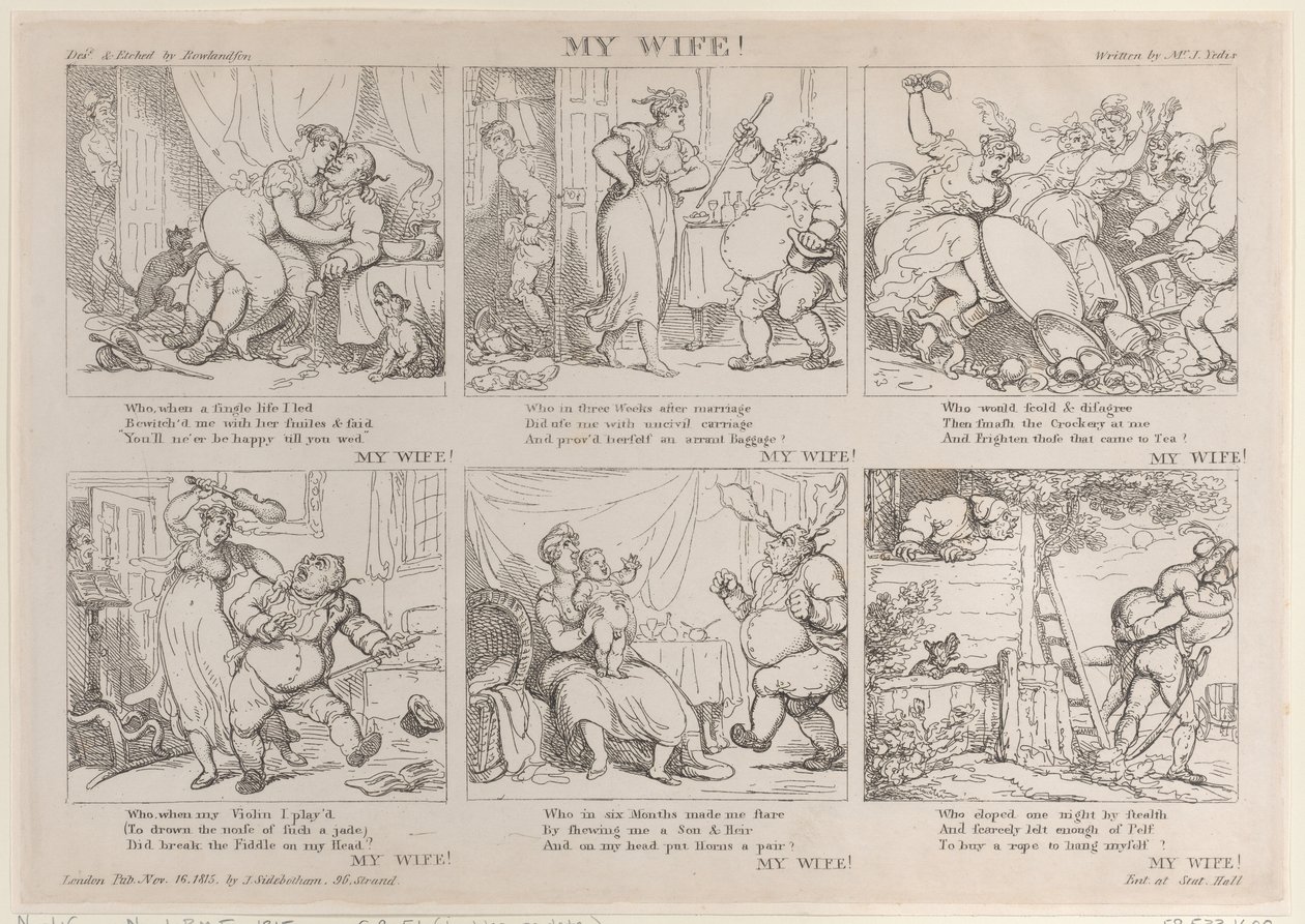 माई वाइफ !, 16 नवंबर, 1815., 16 नवंबर, 1815। द्वारा थॉमस रोलैंड्सन