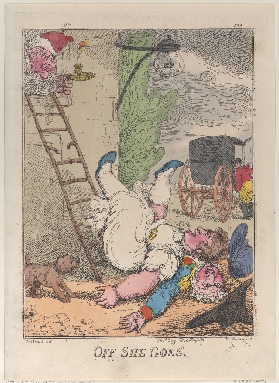ऑफ शी गोज़, 1812., 1812। द्वारा थॉमस रोलैंड्सन