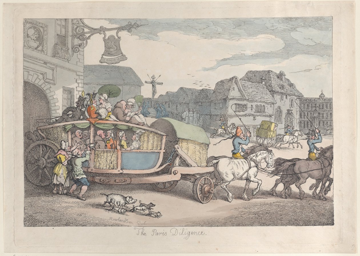 पेरिस परिश्रम, सीए। 1810., सीए। 1810. द्वारा थॉमस रोलैंड्सन