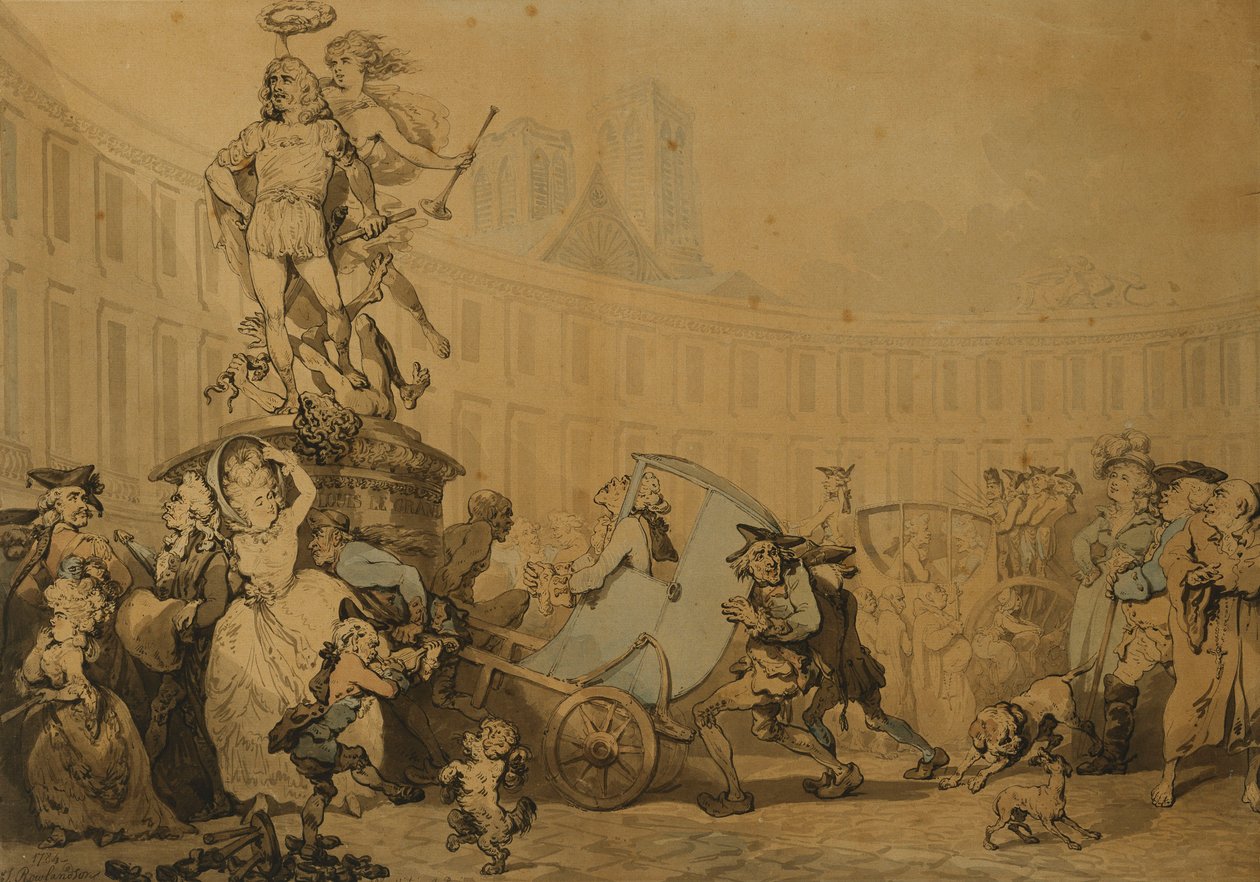 पेरिस में स्थान विजय, 1784 द्वारा थॉमस रोलैंड्सन