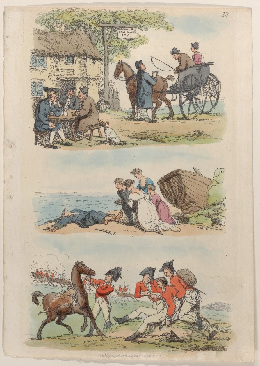 प्लेट 12, वर्ल्ड इन मिनिएचर से, 1816., 1816। द्वारा थॉमस रोलैंड्सन