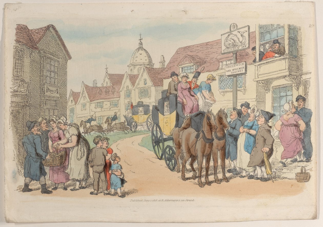 प्लेट 19, वर्ल्ड इन मिनिएचर से, 1816., 1816। द्वारा थॉमस रोलैंड्सन