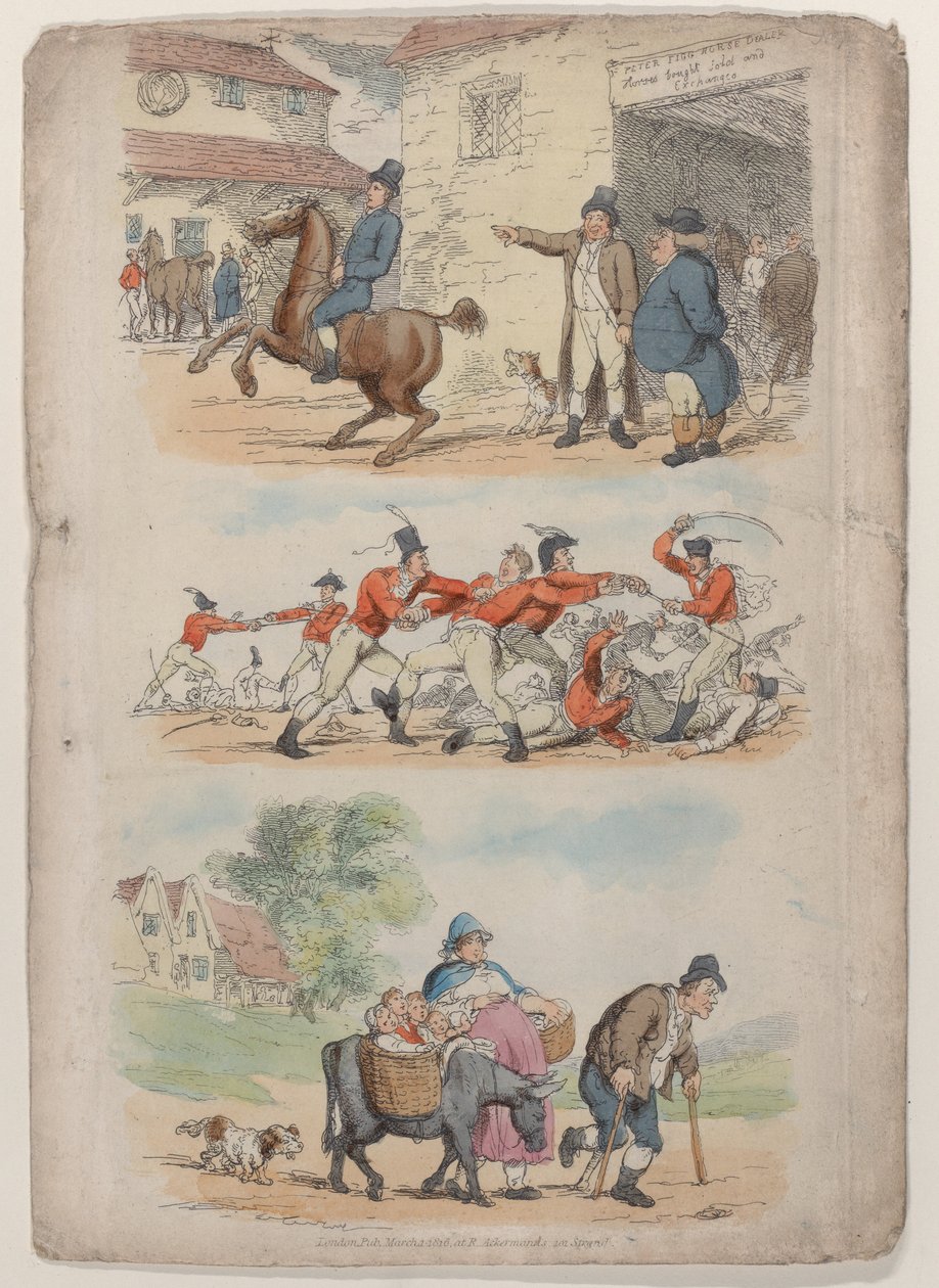 प्लेट 1, वर्ल्ड इन मिनिएचर से, 1816., 1816। द्वारा थॉमस रोलैंड्सन