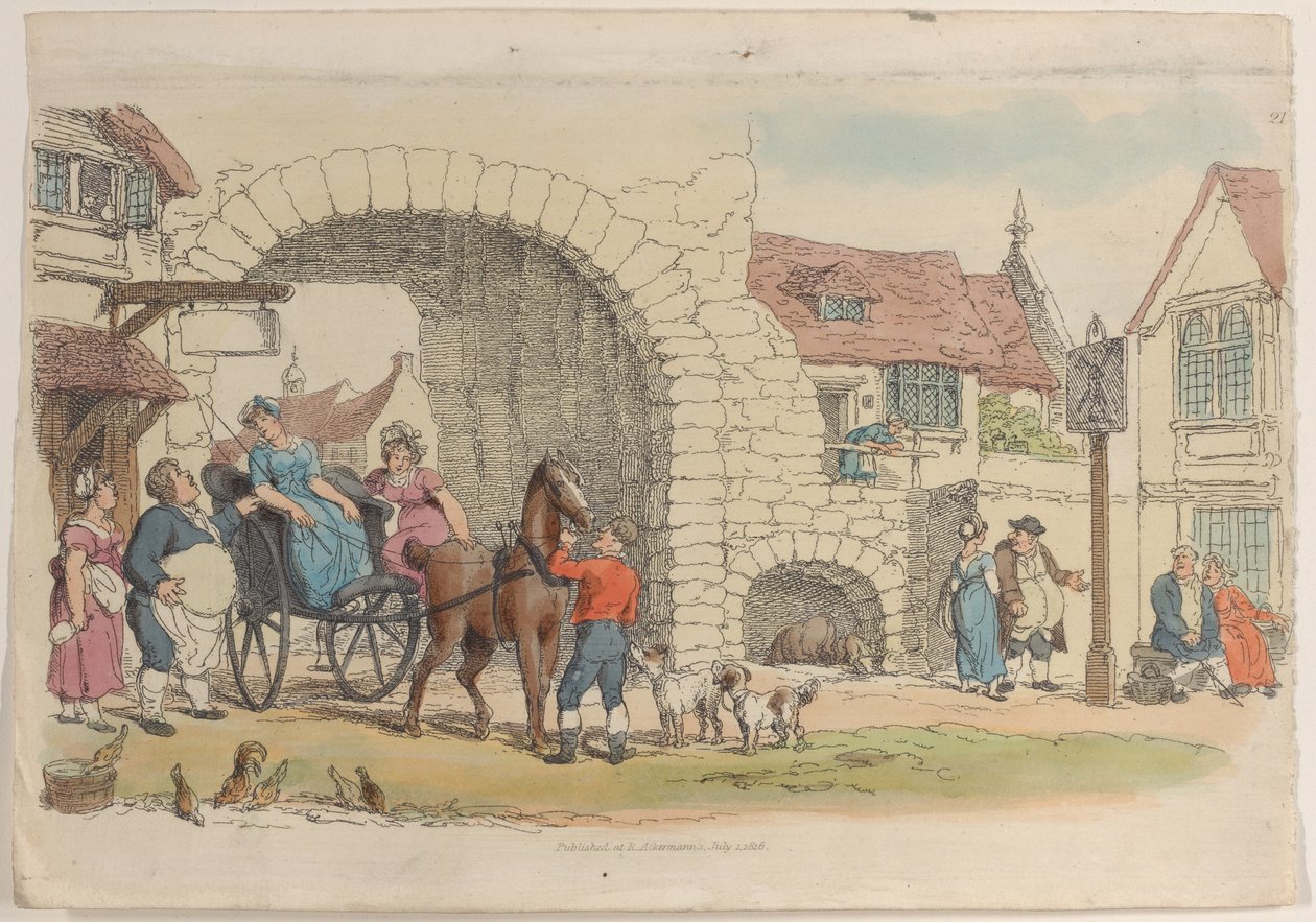 प्लेट 21, वर्ल्ड इन मिनिएचर से, 1816., 1816। द्वारा थॉमस रोलैंड्सन