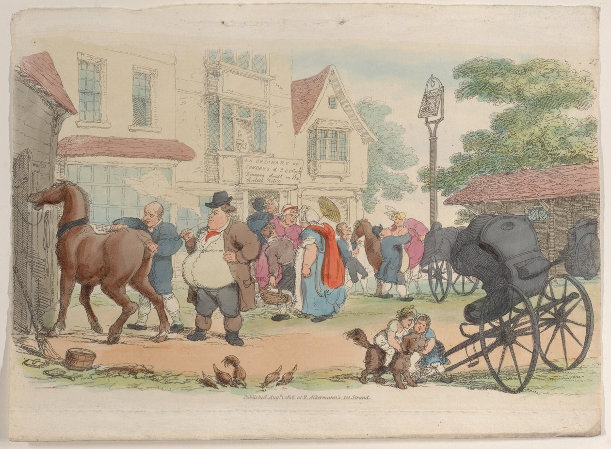 प्लेट 27, वर्ल्ड इन मिनिएचर से, 1816., 1816। द्वारा थॉमस रोलैंड्सन