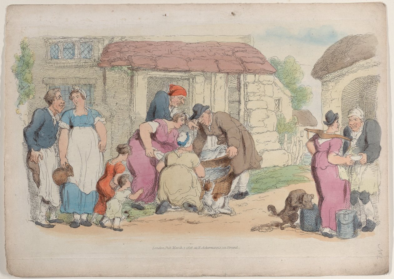 प्लेट 2, वर्ल्ड इन मिनिएचर से, 1816., 1816। द्वारा थॉमस रोलैंड्सन