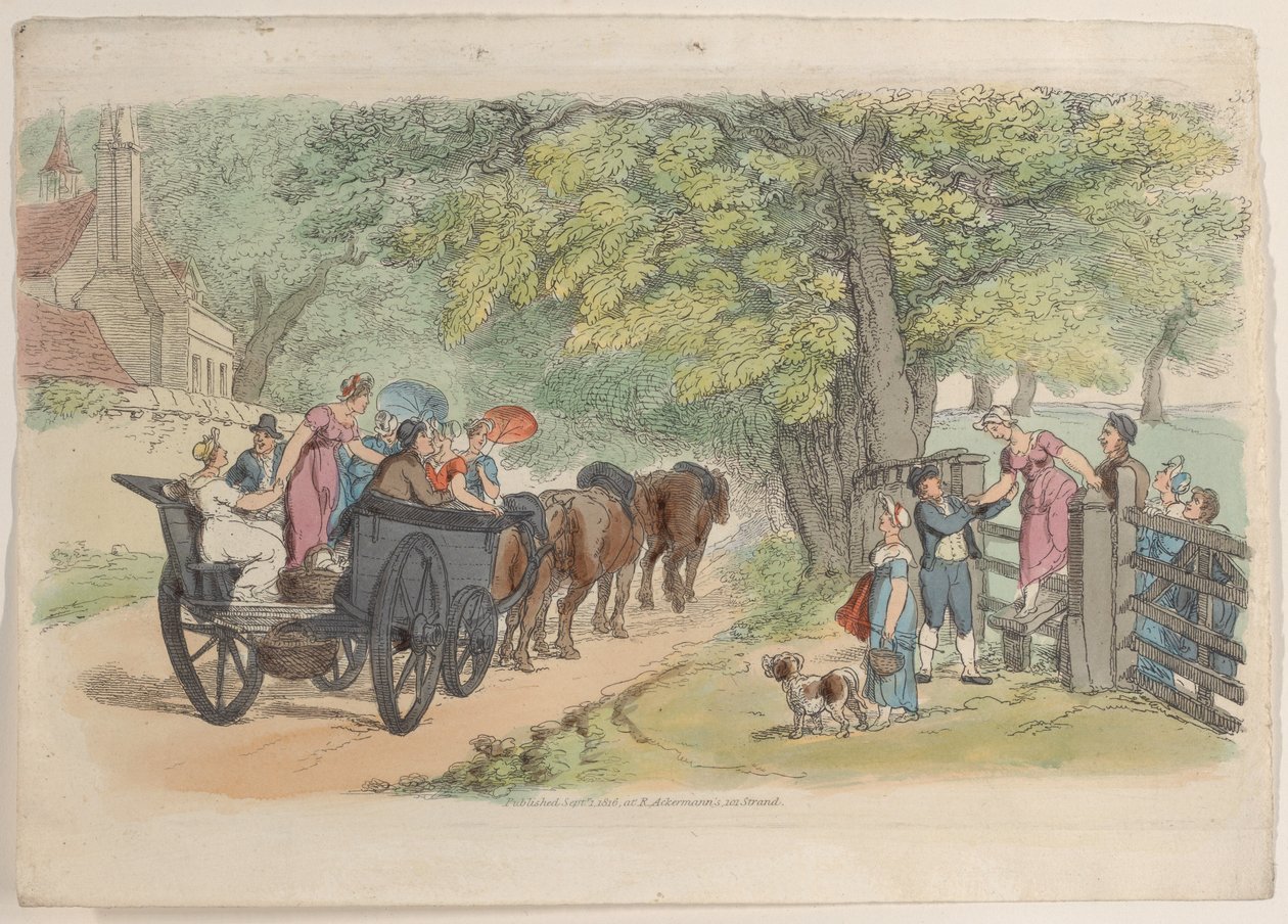 प्लेट 33, वर्ल्ड इन मिनिएचर से, 1816., 1816। द्वारा थॉमस रोलैंड्सन
