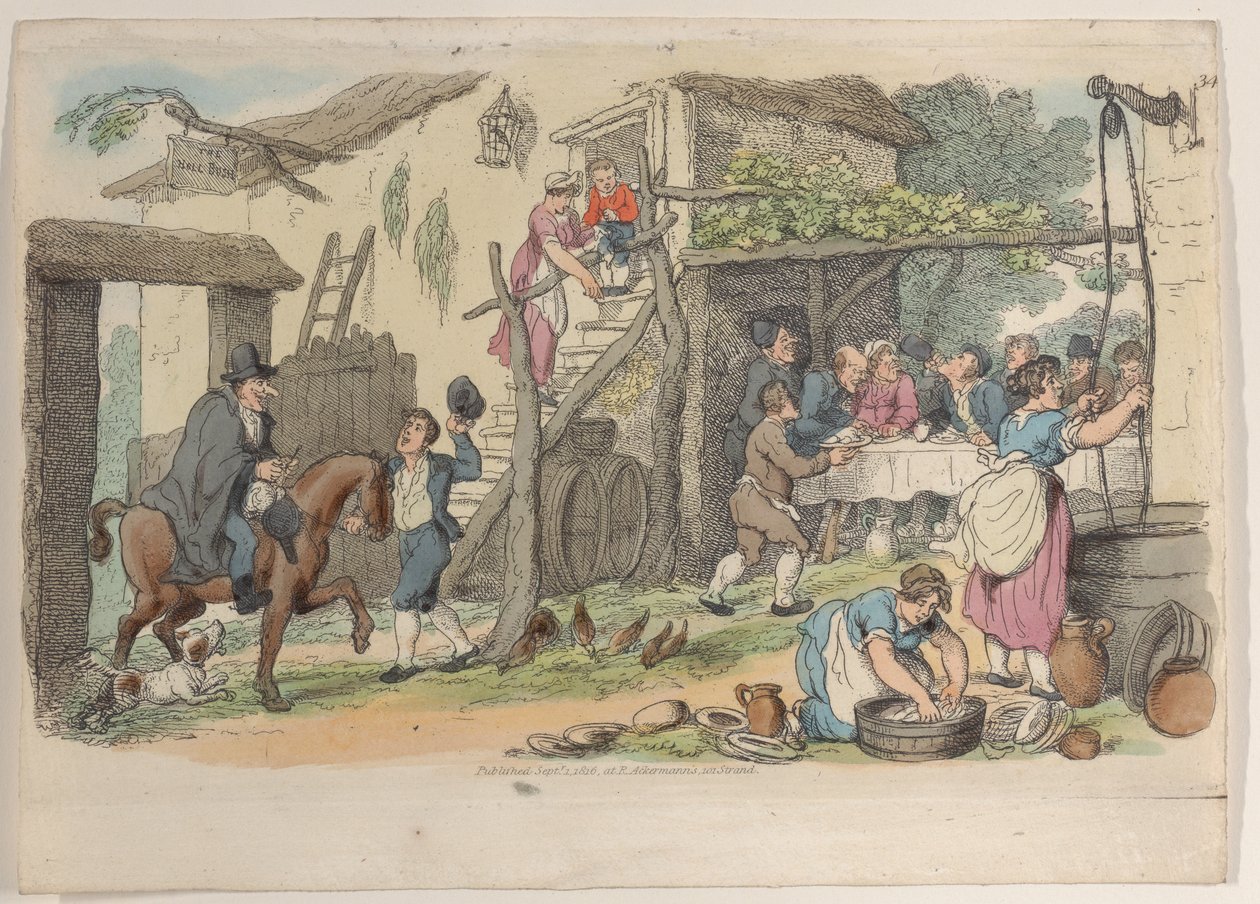 प्लेट 34, वर्ल्ड इन मिनिएचर से, 1816., 1816। द्वारा थॉमस रोलैंड्सन