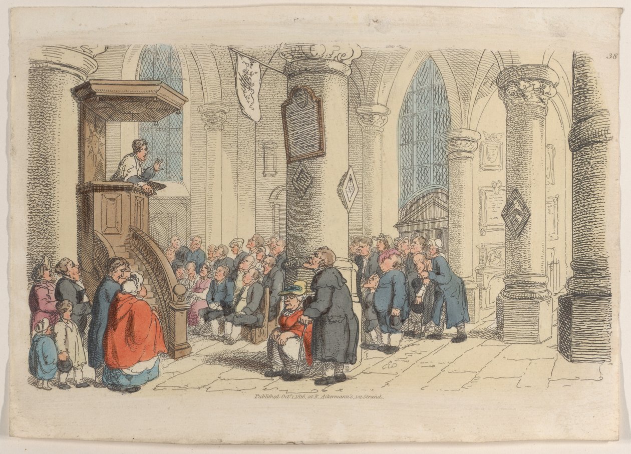 प्लेट 38, वर्ल्ड इन मिनिएचर से, 1816., 1816। द्वारा थॉमस रोलैंड्सन