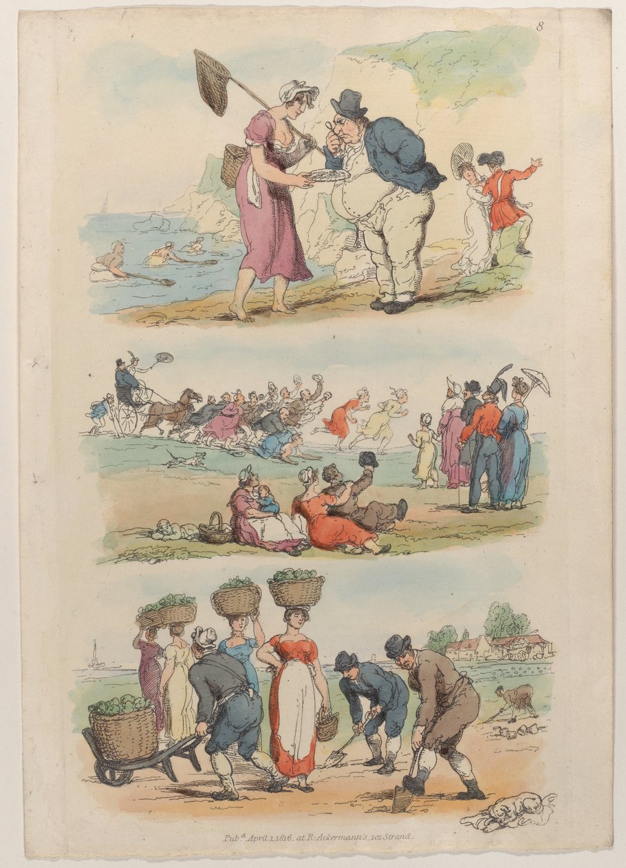 प्लेट 8, वर्ल्ड इन मिनिएचर से, 1816., 1816। द्वारा थॉमस रोलैंड्सन