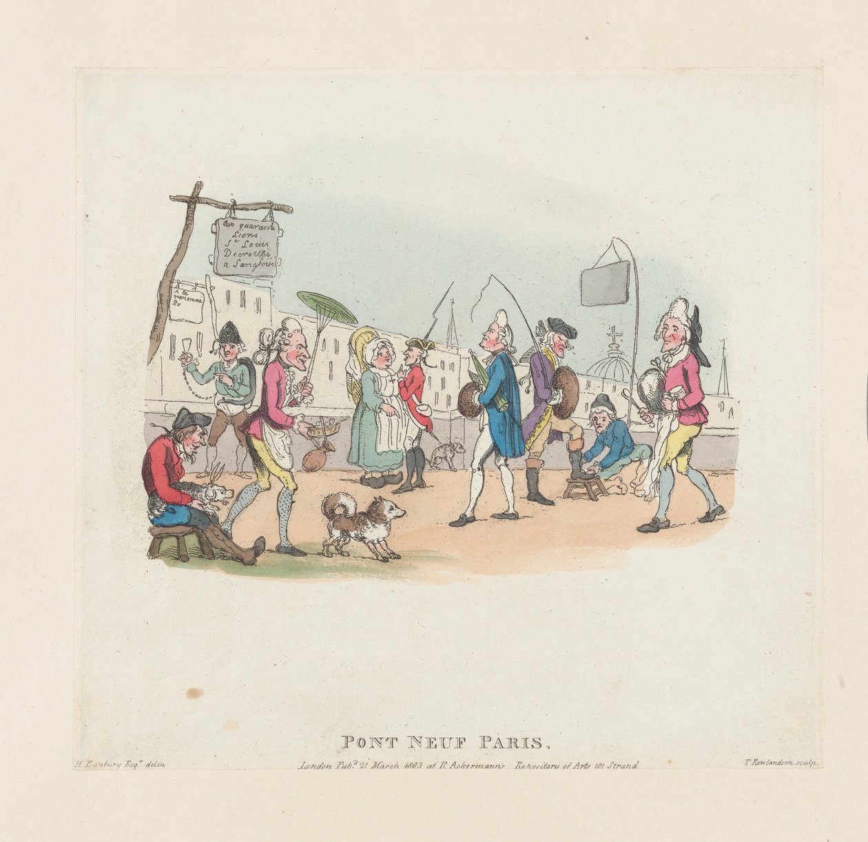 पोंट नेफ, पेरिस, 1 मई 1803।, 1 मई 1803। द्वारा थॉमस रोलैंड्सन