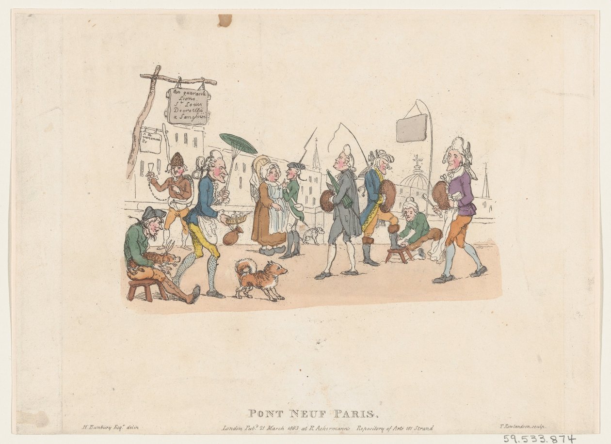 पोंट नेफ, पेरिस, 1 मई 1803।, 1 मई 1803। द्वारा थॉमस रोलैंड्सन