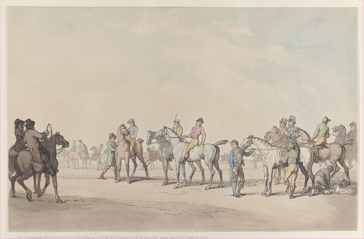 रेस की तैयारी, 1804, 1804। द्वारा थॉमस रोलैंड्सन
