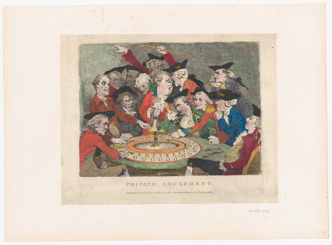 निजी मनोरंजन, 1 जनवरी, 1786।, 1 जनवरी, 1786। द्वारा थॉमस रोलैंड्सन