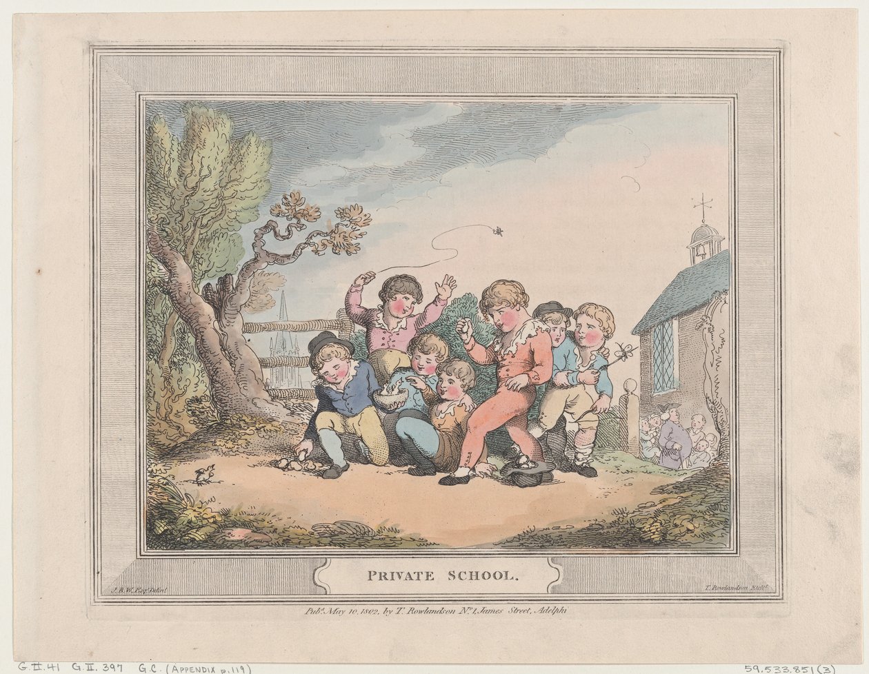 प्राइवेट स्कूल, 10 मई, 1802।, 10 मई, 1802। द्वारा थॉमस रोलैंड्सन