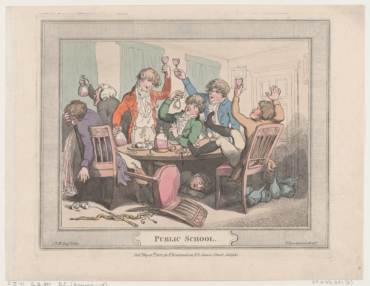 पब्लिक स्कूल, 10 मई, 1802., 10 मई, 1802। द्वारा थॉमस रोलैंड्सन