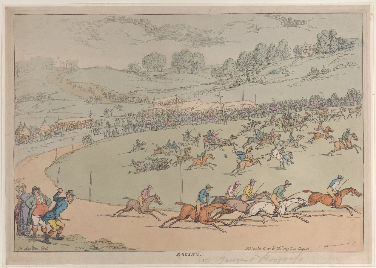 रेसिंग, 20 अक्टूबर, 1811।, 20 अक्टूबर, 1811। द्वारा थॉमस रोलैंड्सन