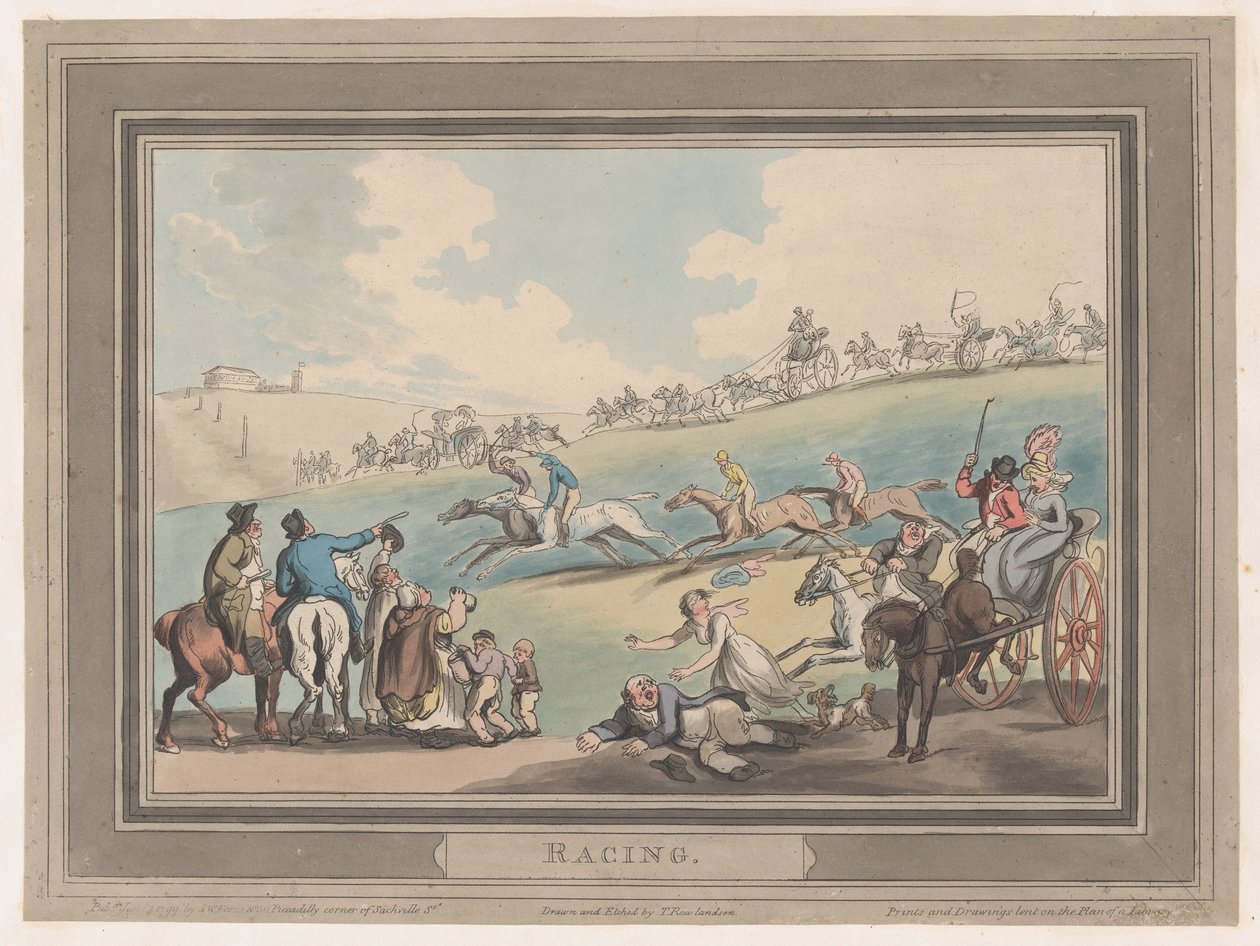 रेसिंग [द स्टार्ट], 1 जनवरी, 1799।, 1 जनवरी, 1799। द्वारा थॉमस रोलैंड्सन