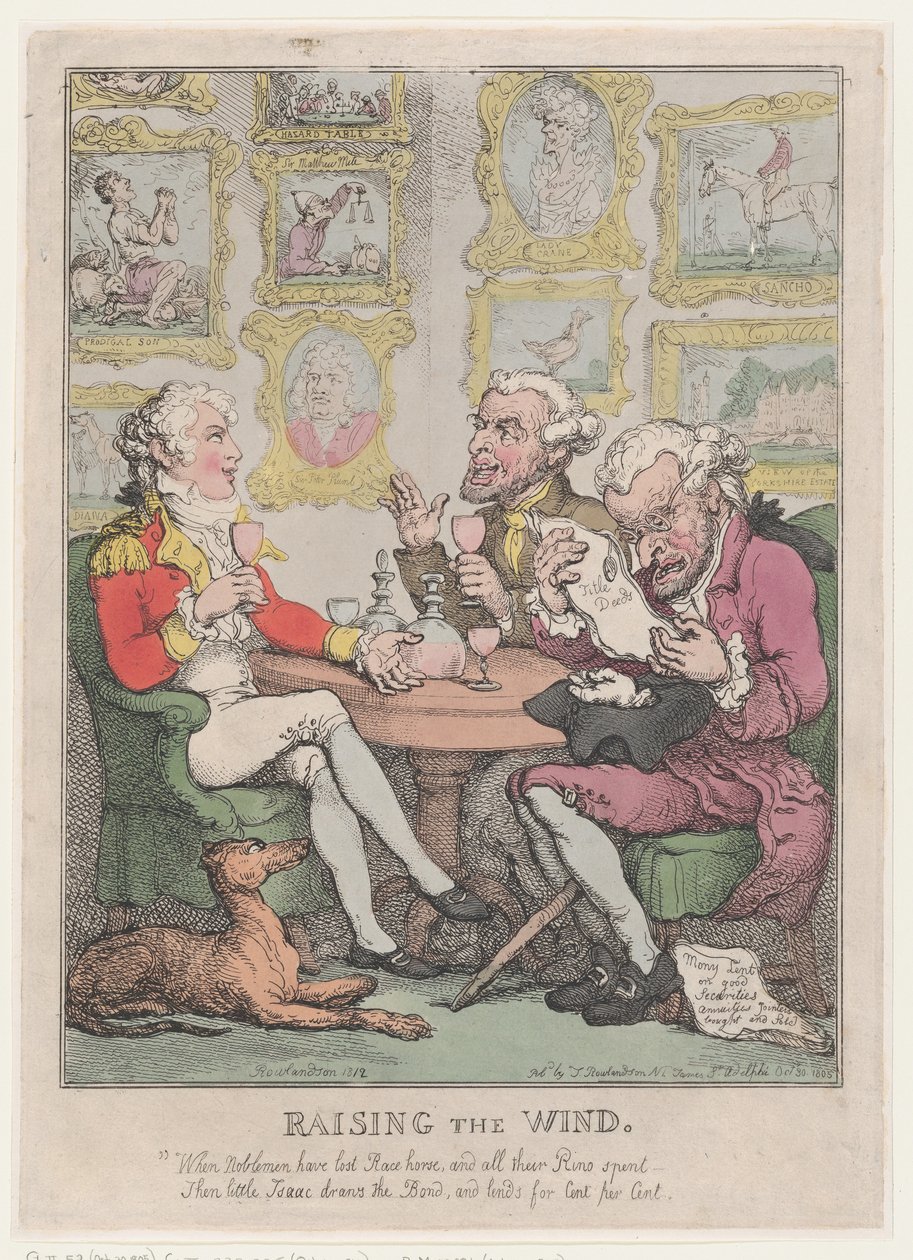 राइजिंग द विंड, 1805-12., 1805-12। द्वारा थॉमस रोलैंड्सन