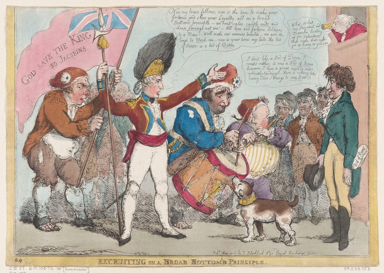 एक ब्रोब [एसआईसी] बॉटम'डी सिद्धांत पर भर्ती, मई 1806।, मई 1806। द्वारा थॉमस रोलैंड्सन