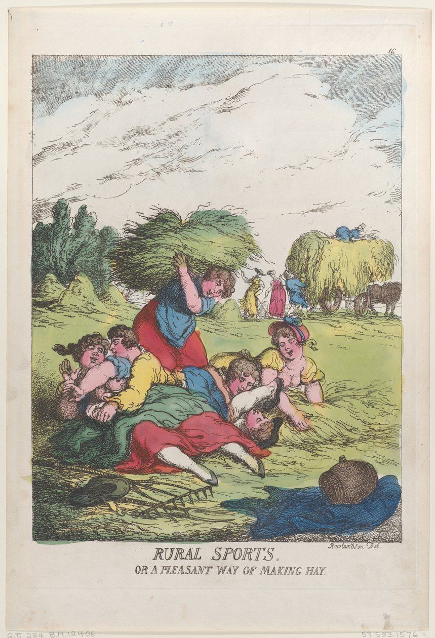 ग्रामीण खेल, या घास बनाने का एक सुखद तरीका, 20 जून, 1814., 20 जून, 1814। द्वारा थॉमस रोलैंड्सन