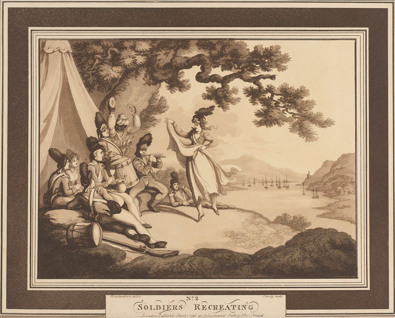  सैनिकों को फिर से बनाना , c.1798 द्वारा थॉमस रोलैंड्सन