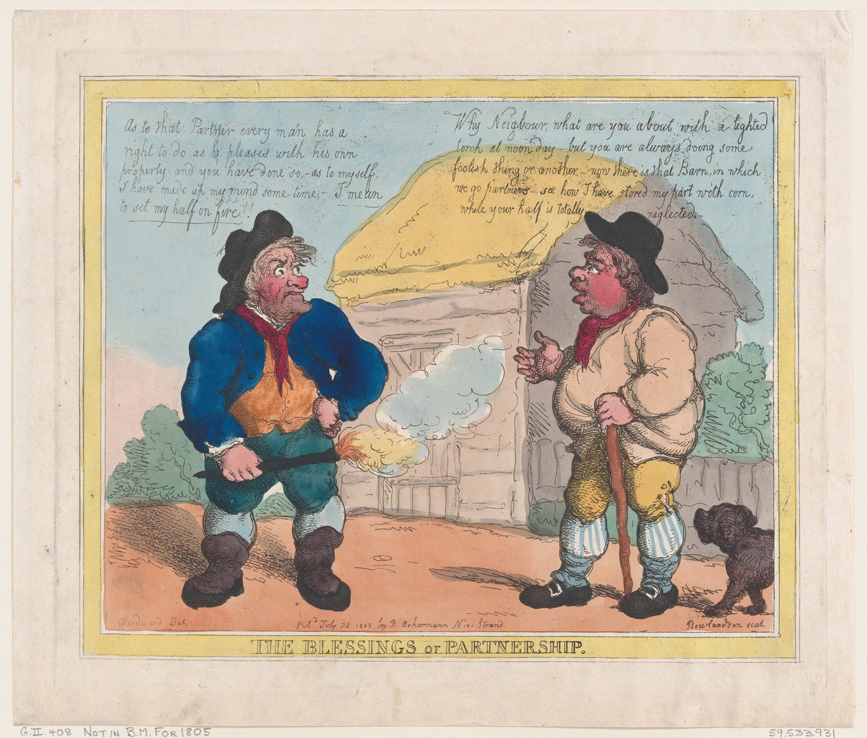 साझेदारी का आशीर्वाद, 28 जुलाई, 1805।, 28 जुलाई, 1805। द्वारा थॉमस रोलैंड्सन