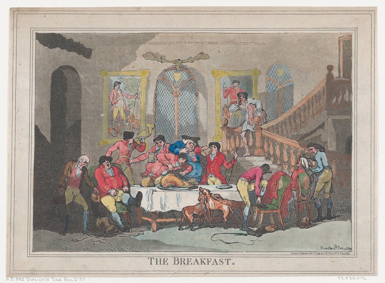 नाश्ता, 1 फरवरी, 1789।, 1 फरवरी, 1789। द्वारा थॉमस रोलैंड्सन