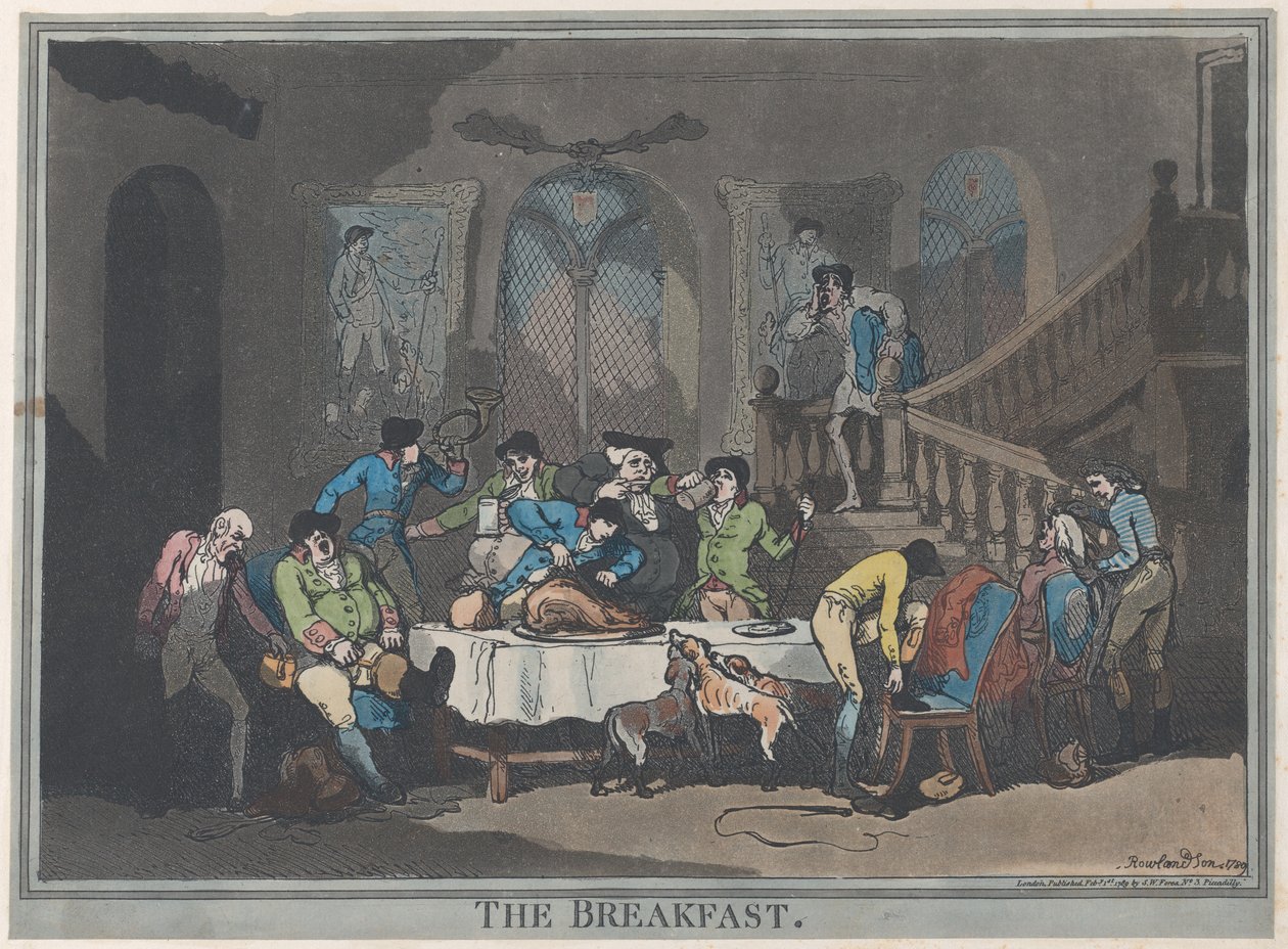 नाश्ता, 1 फरवरी, 1789।, 1 फरवरी, 1789। द्वारा थॉमस रोलैंड्सन