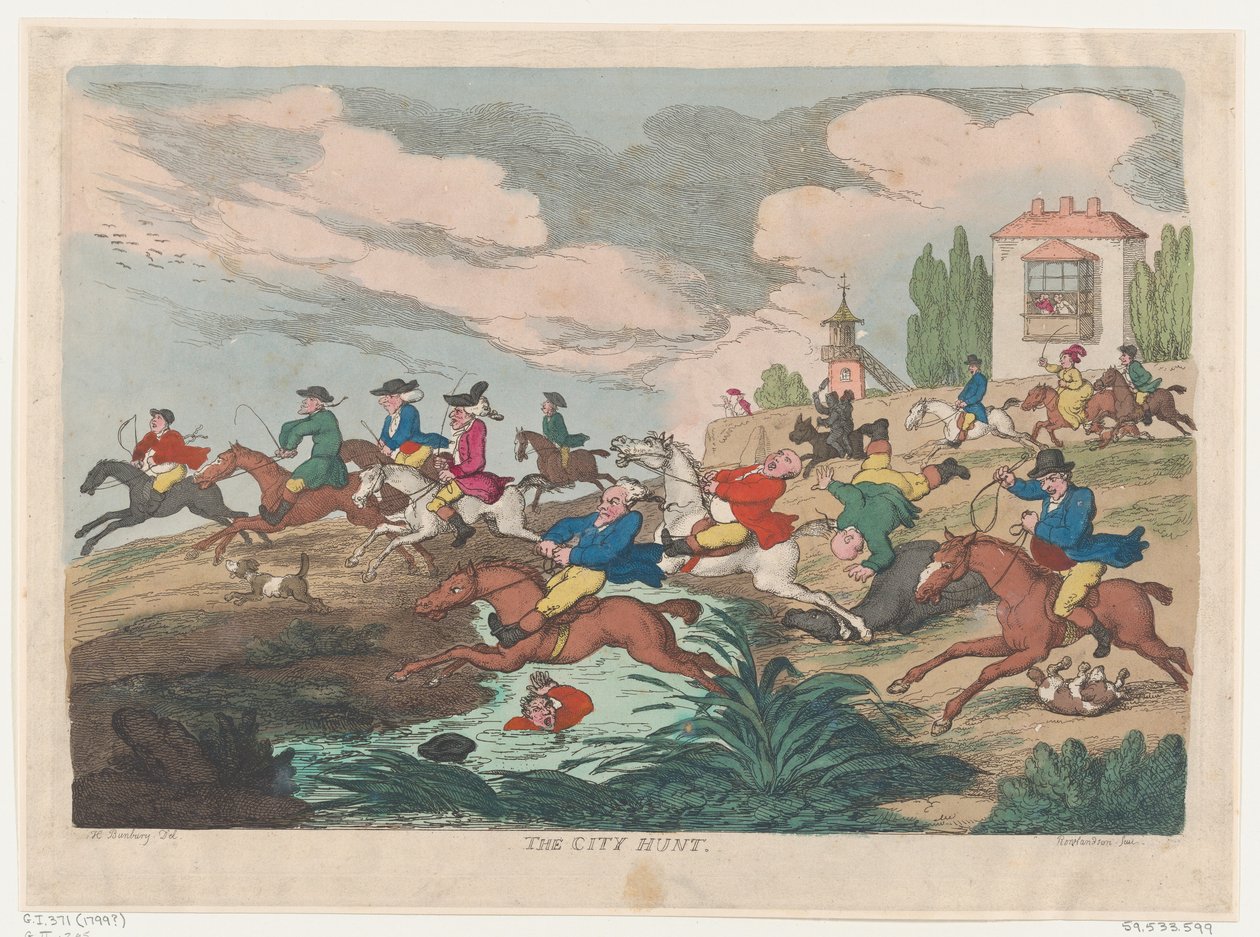 द सिटी हंट, सीए। 1810., सीए। 1810. द्वारा थॉमस रोलैंड्सन