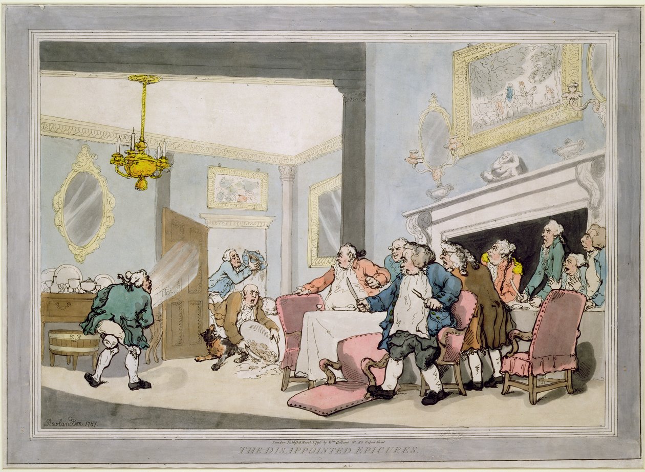 निराश एपिकेशंस, पब। विलियम हॉलैंड द्वारा, 1790 (रंगीन नक़्क़ाशी) द्वारा थॉमस रोलैंड्सन