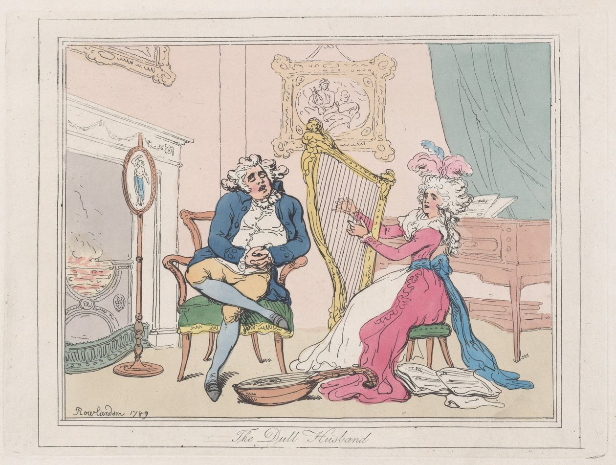 द डल हसबैंड, 1789., 1789। द्वारा थॉमस रोलैंड्सन
