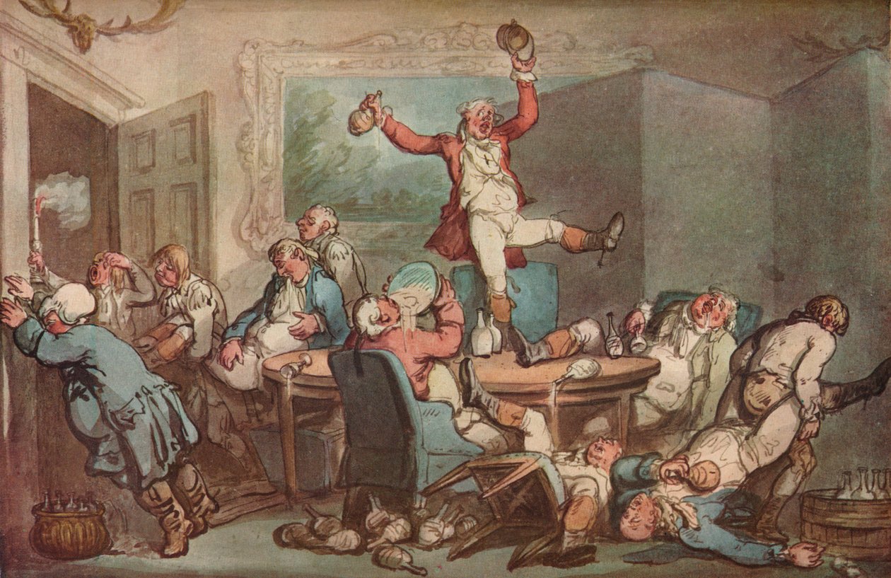द हंट सपर, c1780-1825 द्वारा थॉमस रोलैंड्सन