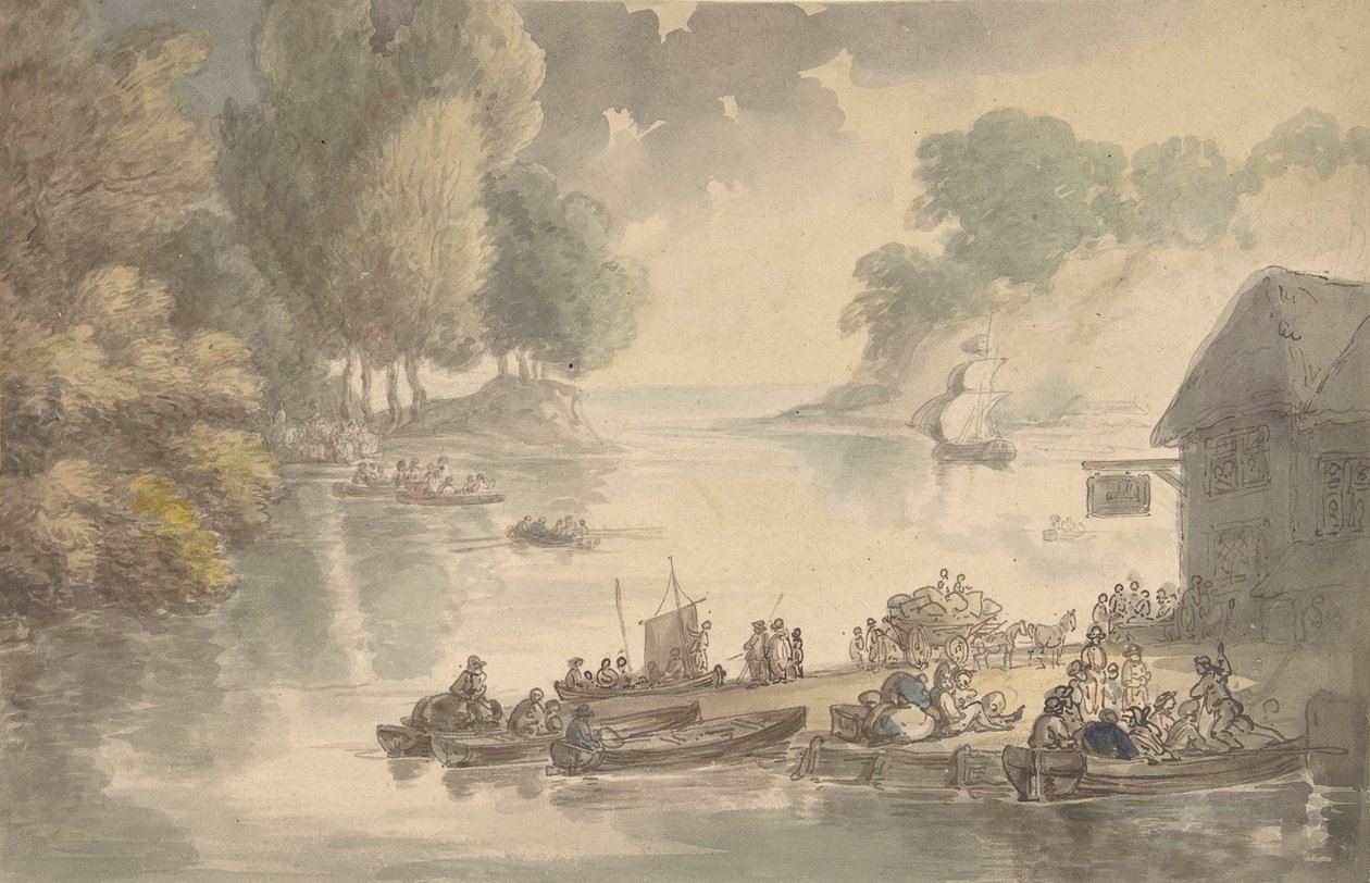 द इन एट द फोर्ड, 1775-1827। द्वारा थॉमस रोलैंड्सन