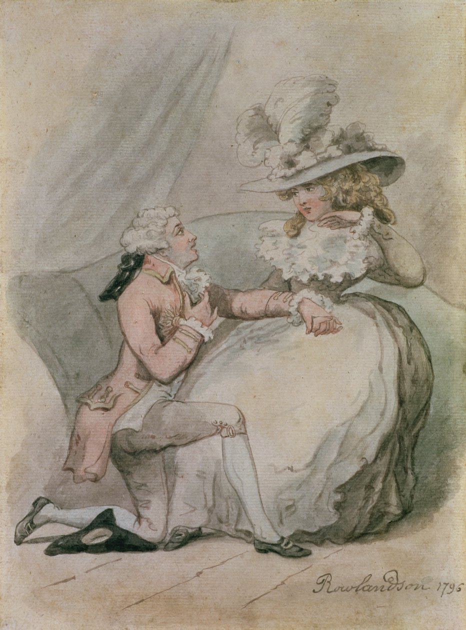 प्रस्ताव, 1796 (कागज पर स्याही und wc) द्वारा थॉमस रोलैंड्सन