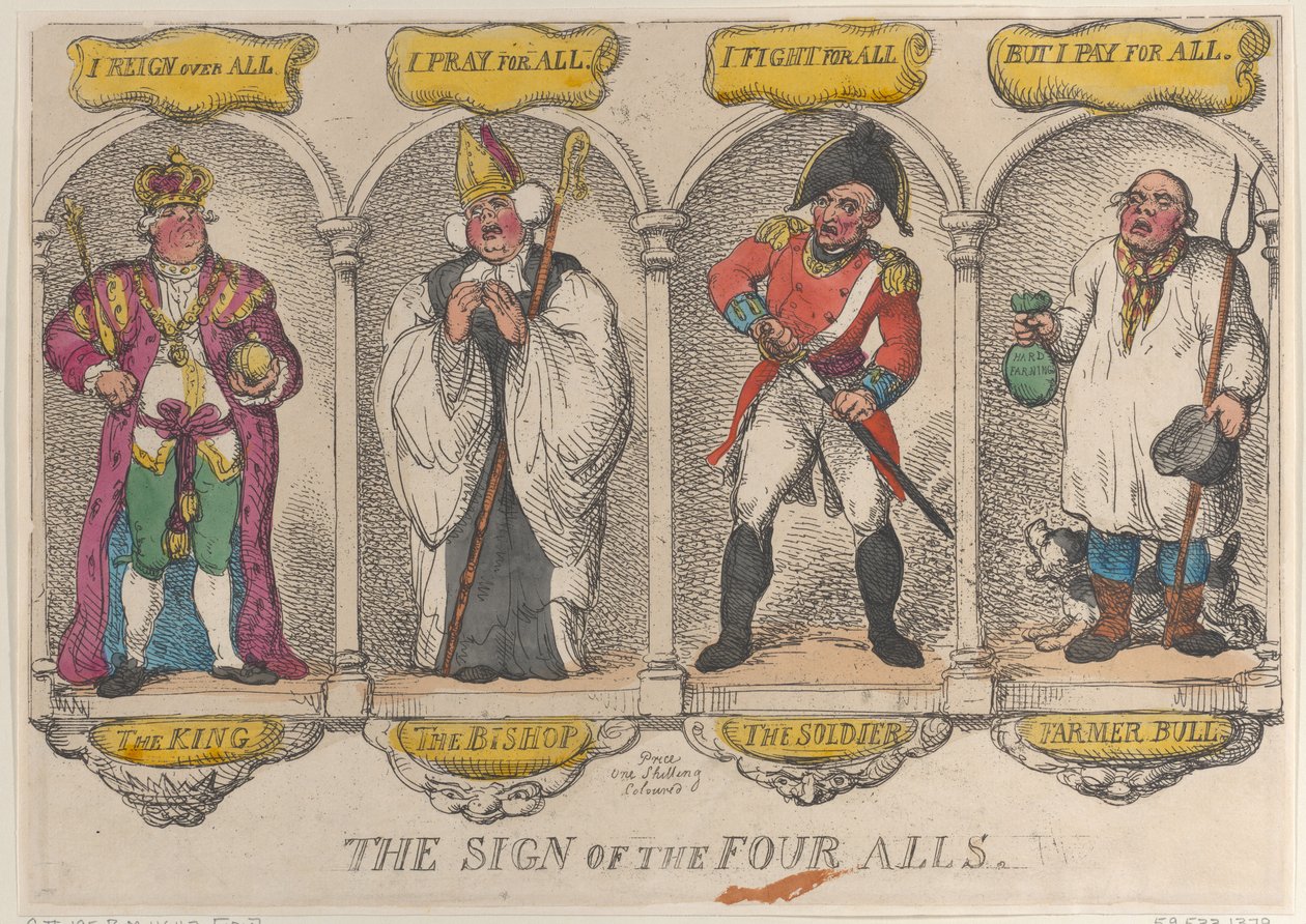 द साइन ऑफ़ द फोर ऑल्स, 1810., 1810। द्वारा थॉमस रोलैंड्सन