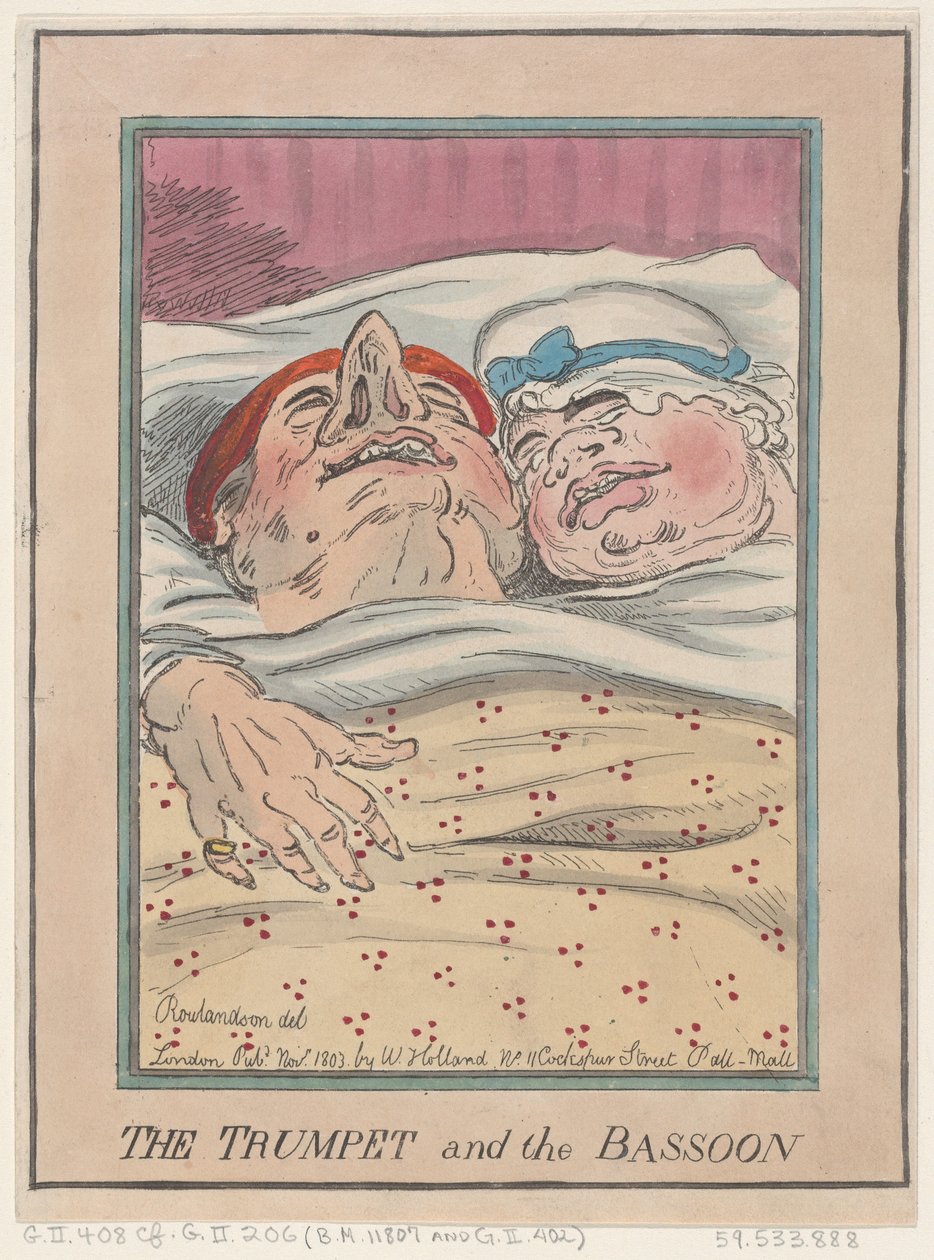 ट्रम्पेट एंड द बैसून, नवंबर 1803, नवंबर 1803। द्वारा थॉमस रोलैंड्सन
