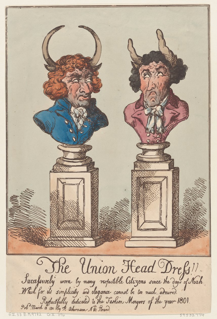 द यूनियन हेड ड्रेस!!, 18 मार्च, 1801., 18 मार्च, 1801। द्वारा थॉमस रोलैंड्सन