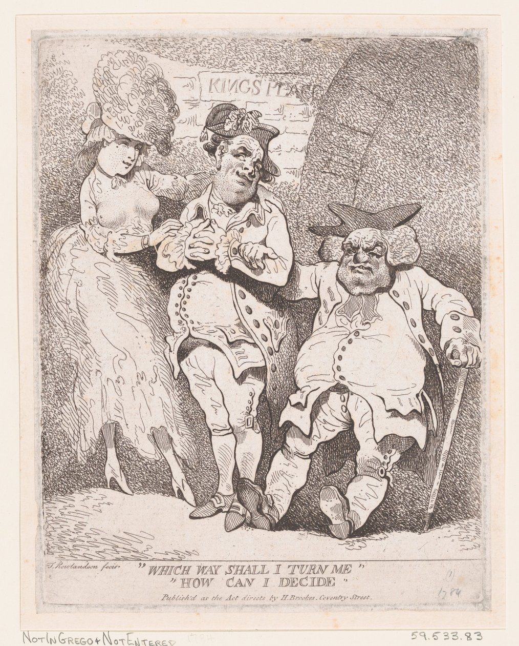 मैं किस ओर मुड़ूँ मैं कैसे निर्णय ले सकता हूँ, ca. 1780., सीए। 1780. द्वारा थॉमस रोलैंड्सन