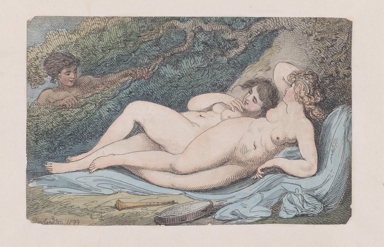 वुड-निम्फ्स द डिस्कवरी, 1799., 1799। द्वारा थॉमस रोलैंड्सन
