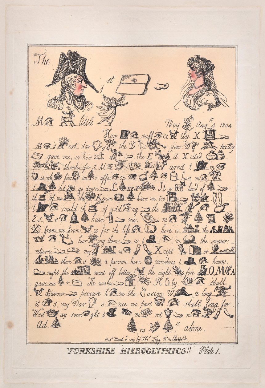 यॉर्कशायर चित्रलिपि, प्लेट 1, 8 मार्च, 1809।, 8 मार्च, 1809। द्वारा थॉमस रोलैंड्सन